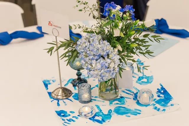 Go Blue for Kids — Boys & Girls Club Gala — décor from the Go Blue for Kids charity gala