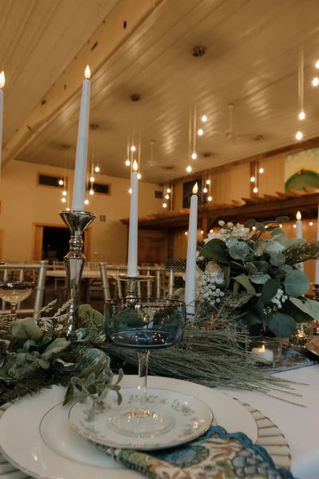 Styled Shoot at Prairie Moon Winery — a tablescape from the Prairie Moon Winery styled shoot