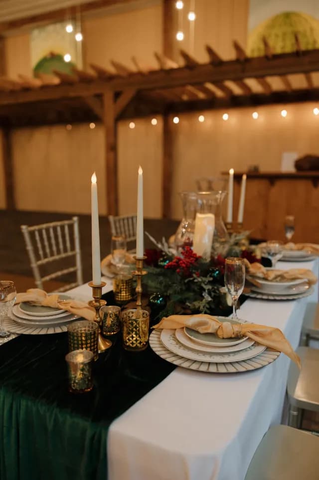 Styled Shoot at Prairie Moon Winery — a tablescape from the Prairie Moon Winery styled shoot