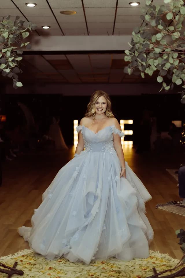 The Something Blue Fashion Show — a runway look from the Something Blue Fashion Show