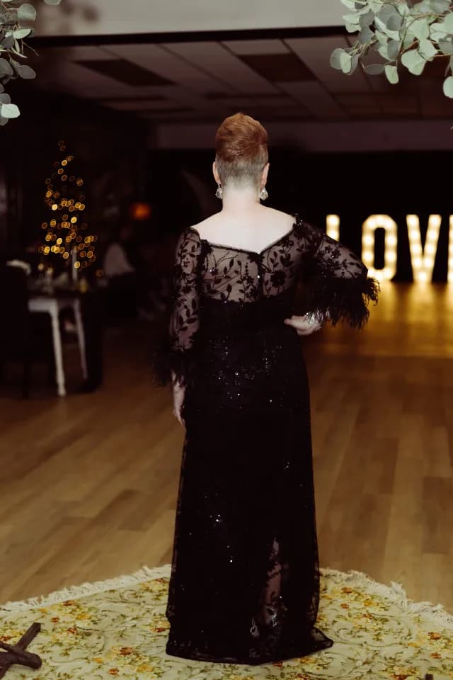 The Something Blue Fashion Show — a runway look from the Something Blue Fashion Show
