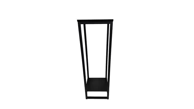 12" x 38", Wood, Black Floral Riser — available to rent from Something Blue