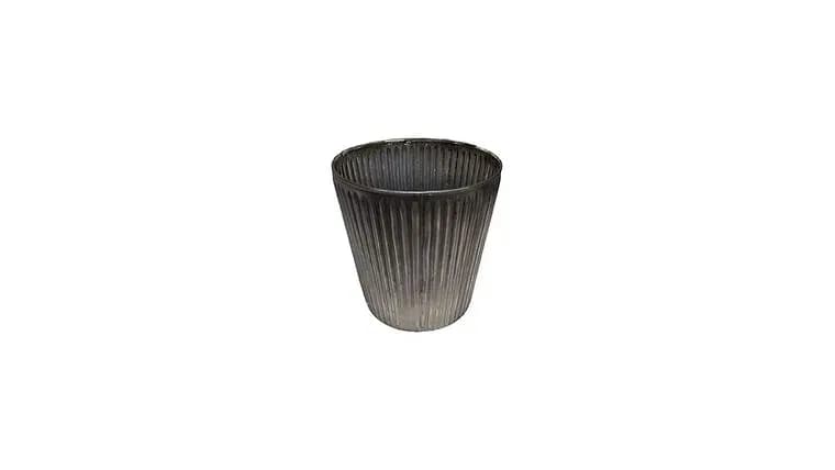 4", Votive Holder, Glass, Charcoal — available to rent from Something Blue