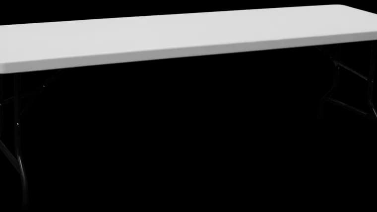 8 ft banquet table — available to rent from Something Blue