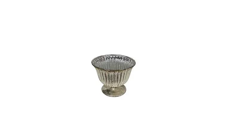Antique bowls, 3.5"x4.75", Textured Glass, Champagne — available to rent from Something Blue