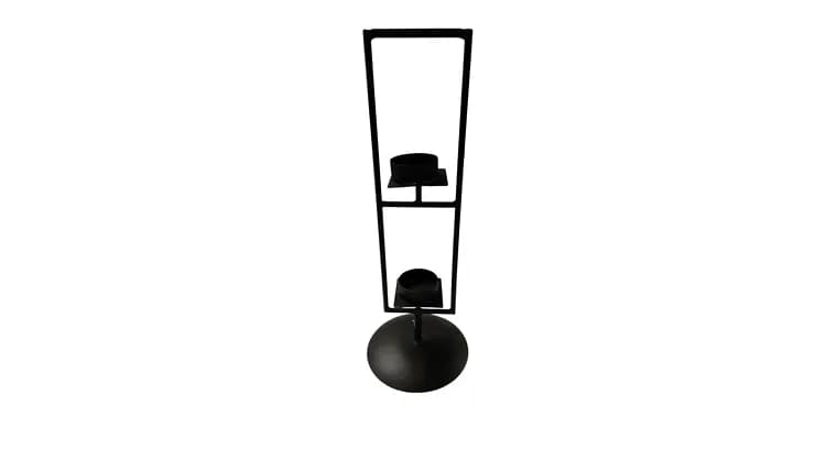 Black 2 Tier Votive Holder — available to rent from Something Blue