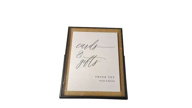 Black Floating Frame 8X10 Customizable — available to rent from Something Blue
