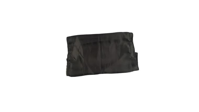 Black Satin Table Runner — available to rent from Something Blue