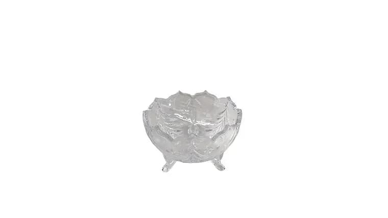 Bowl, 4"x6", Glass, Clear — available to rent from Something Blue