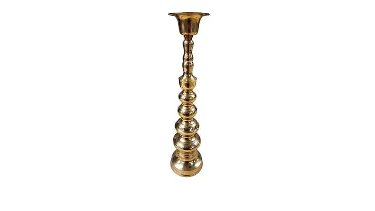 Brass Gold Candlestick — available to rent from Something Blue