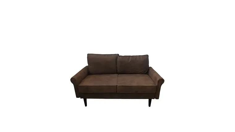 Brown Leathern Couch — available to rent from Something Blue
