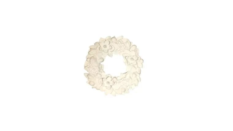 Ceramic Christmas Wreath — available to rent from Something Blue