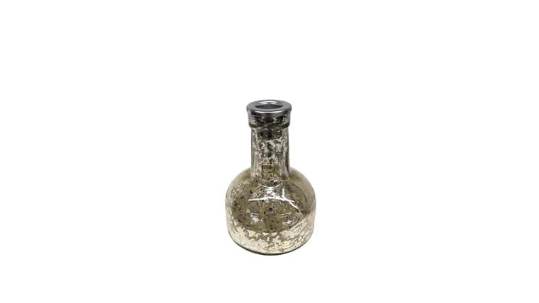 Champagne Mercury Glass Taper Candle Holder — available to rent from Something Blue