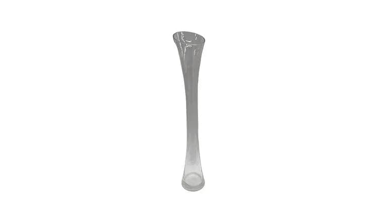Clear Glass Vase, 23.5" — available to rent from Something Blue