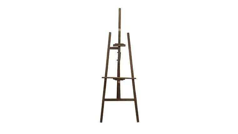 Dark Wood Stained Easel — available to rent from Something Blue