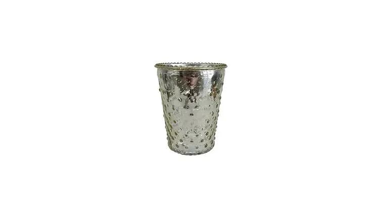 Dish, Mercury Glass, 4.25"x7.5"x5.5", — available to rent from Something Blue