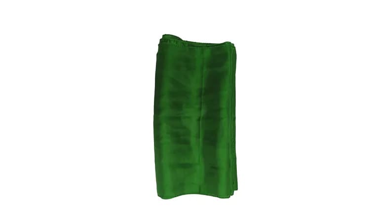 Emerald Green Satin Table Runner — available to rent from Something Blue