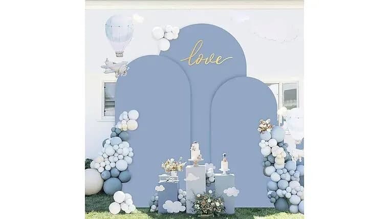 Fabric Cover for 3 PC Arch — available to rent from Something Blue