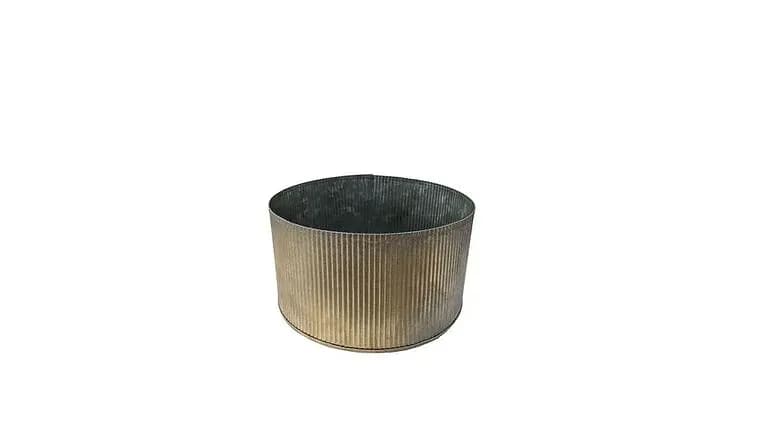 Galvanized Bucket, 4"x7.25" — available to rent from Something Blue