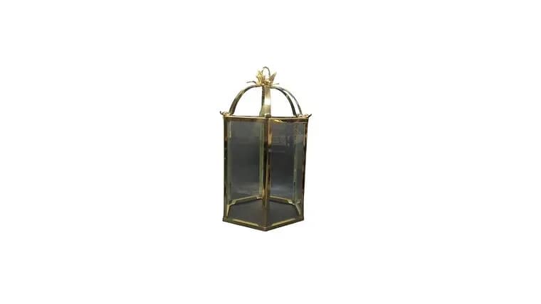 Geva- Hexagon Lantern — available to rent from Something Blue