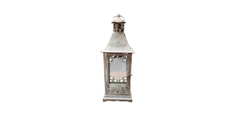 Gigi- Vintage Metal Lantern — available to rent from Something Blue