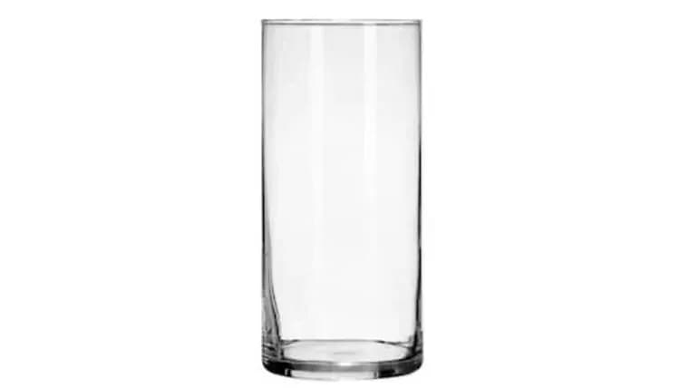 Glass Cylinder Vase, 7.25" — available to rent from Something Blue