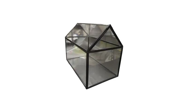 Glass w/black Detail Card Box — available to rent from Something Blue