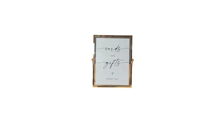 Gold Floating Frame 5X7 Customizable — available to rent from Something Blue