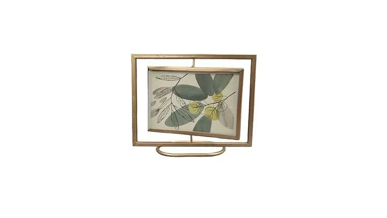 Gold Rotating Picture Frame — available to rent from Something Blue