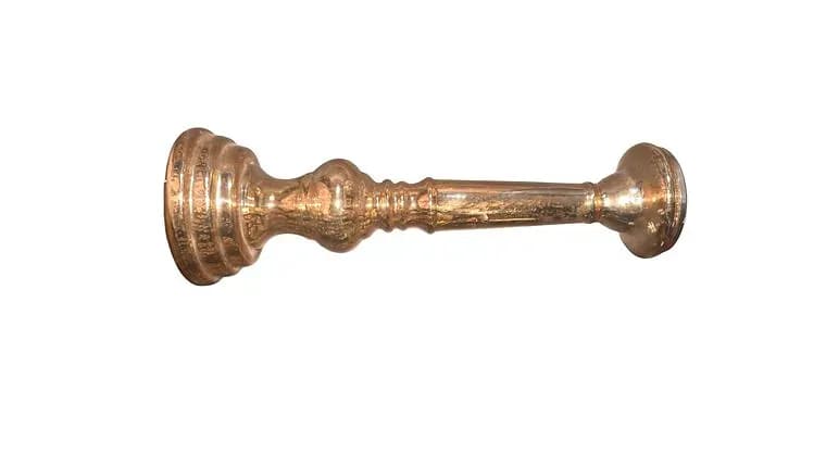 Golden Candleholder (Bruce) — available to rent from Something Blue