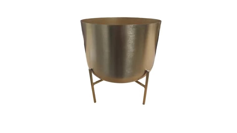 Golden Pot With Pedestal — available to rent from Something Blue