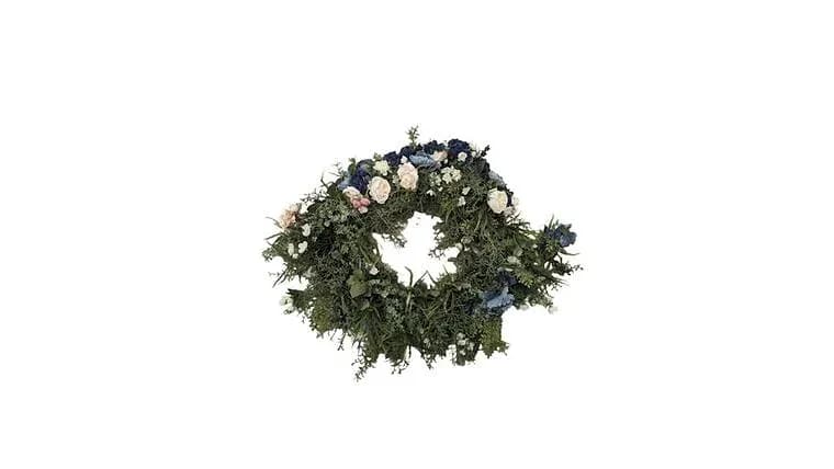 Greenery Chandelier (Customizable with floral color) — available to rent from Something Blue