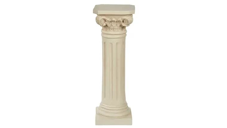 Ivory Scroll Pillar — available to rent from Something Blue