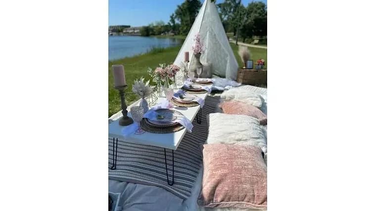 LACE TENT — available to rent from Something Blue