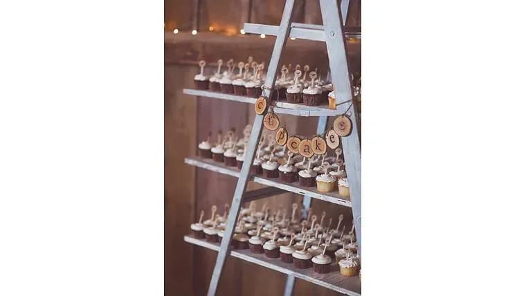 Ladder Dessert Stand — available to rent from Something Blue