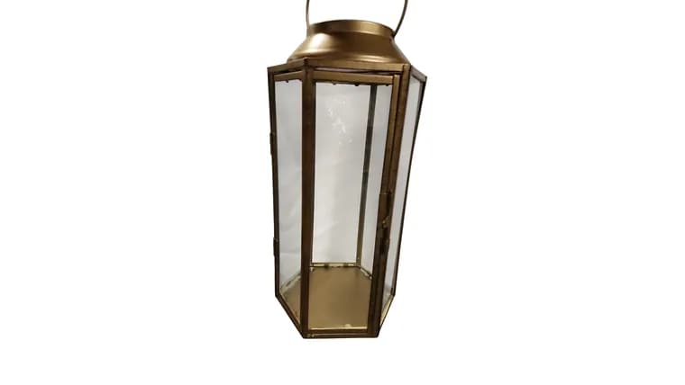 Lani- Medium Hexagon Lantern — available to rent from Something Blue