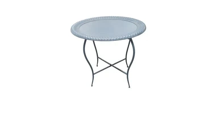 Light Blue Oval Table — available to rent from Something Blue