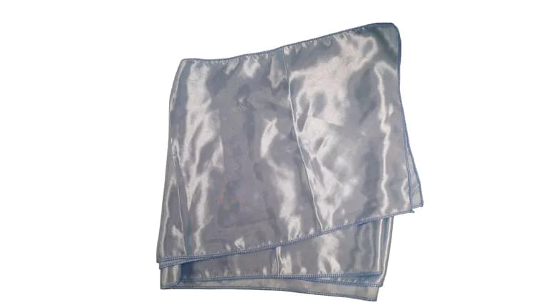 Light Blue Satin Table Runner — available to rent from Something Blue