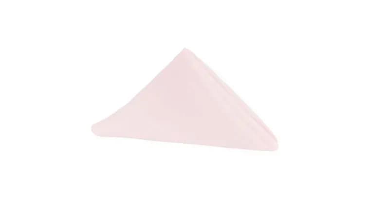 Light Pink Poly Napkin — available to rent from Something Blue