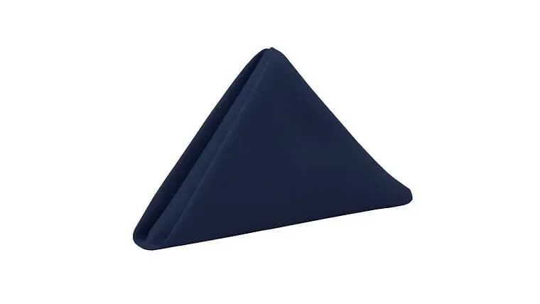 Midnight Polyester Napkin — available to rent from Something Blue