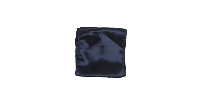 Navy Blue Satin Table Runner — available to rent from Something Blue