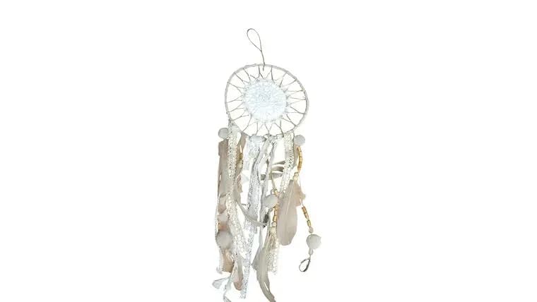 Neutral Colored Dremacatcher — available to rent from Something Blue