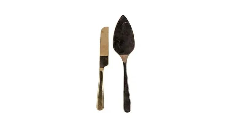 Rose Gold Cake Serving Set — available to rent from Something Blue