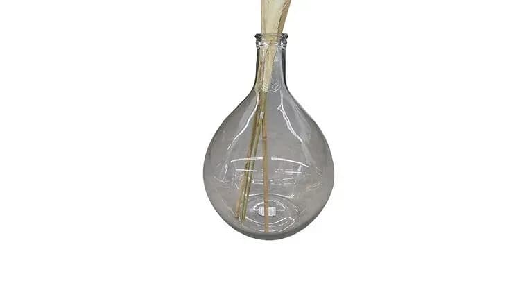 Round Glass Belly Vase, 20" — available to rent from Something Blue