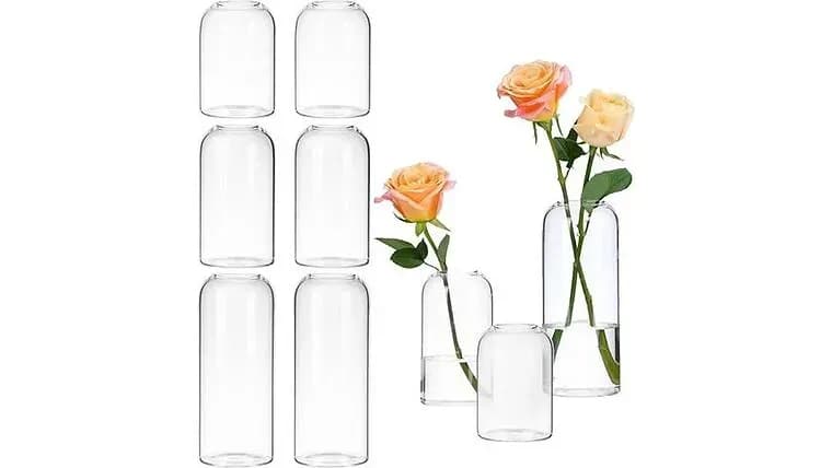 Rounded Top Bud Vase Set of 3 — available to rent from Something Blue