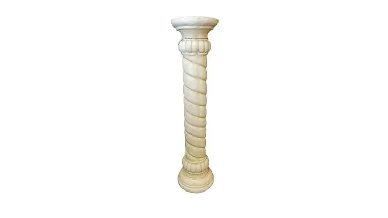 Tan Ceramic Pillar, 3.5ft — available to rent from Something Blue