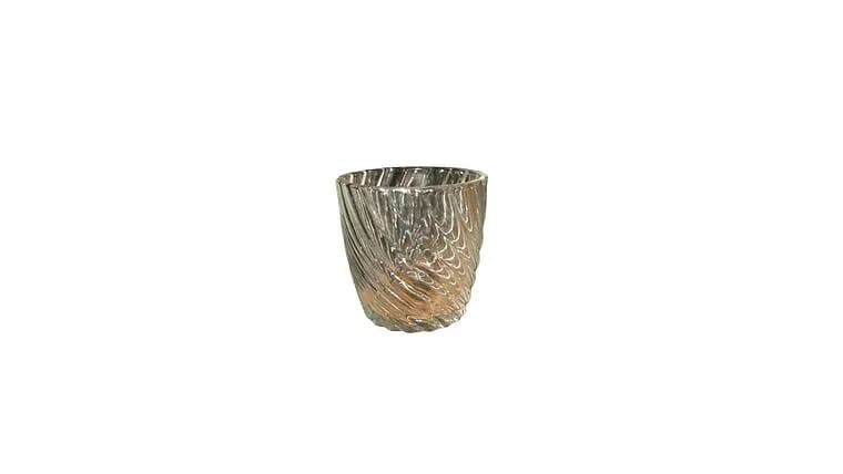 Twisted Lines Crystal Clear Votive — available to rent from Something Blue