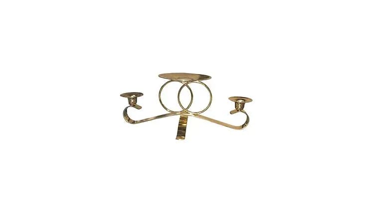 Unity Golden Candle Stick Holder — available to rent from Something Blue