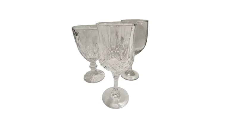 Various Glass Goblets — available to rent from Something Blue