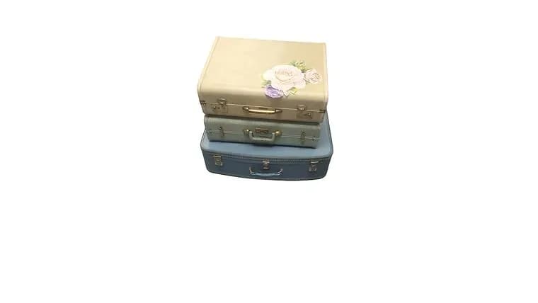 Various Vintage Suitcases — available to rent from Something Blue